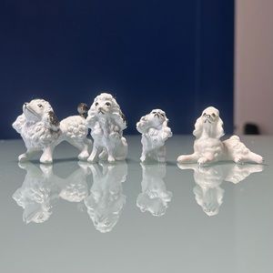 Set of 4 Vintage Miniature Poodles